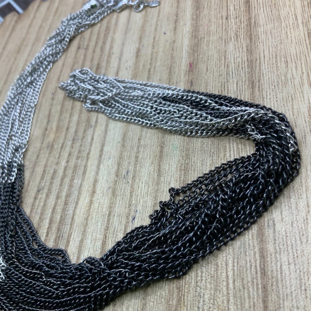 Premier Designs "Manhattan" Two Tone Multi Strands Necklace